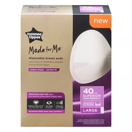 TOMMEE Tampon pentru San Made for Me, Marimea L TT0322, 40 buc
