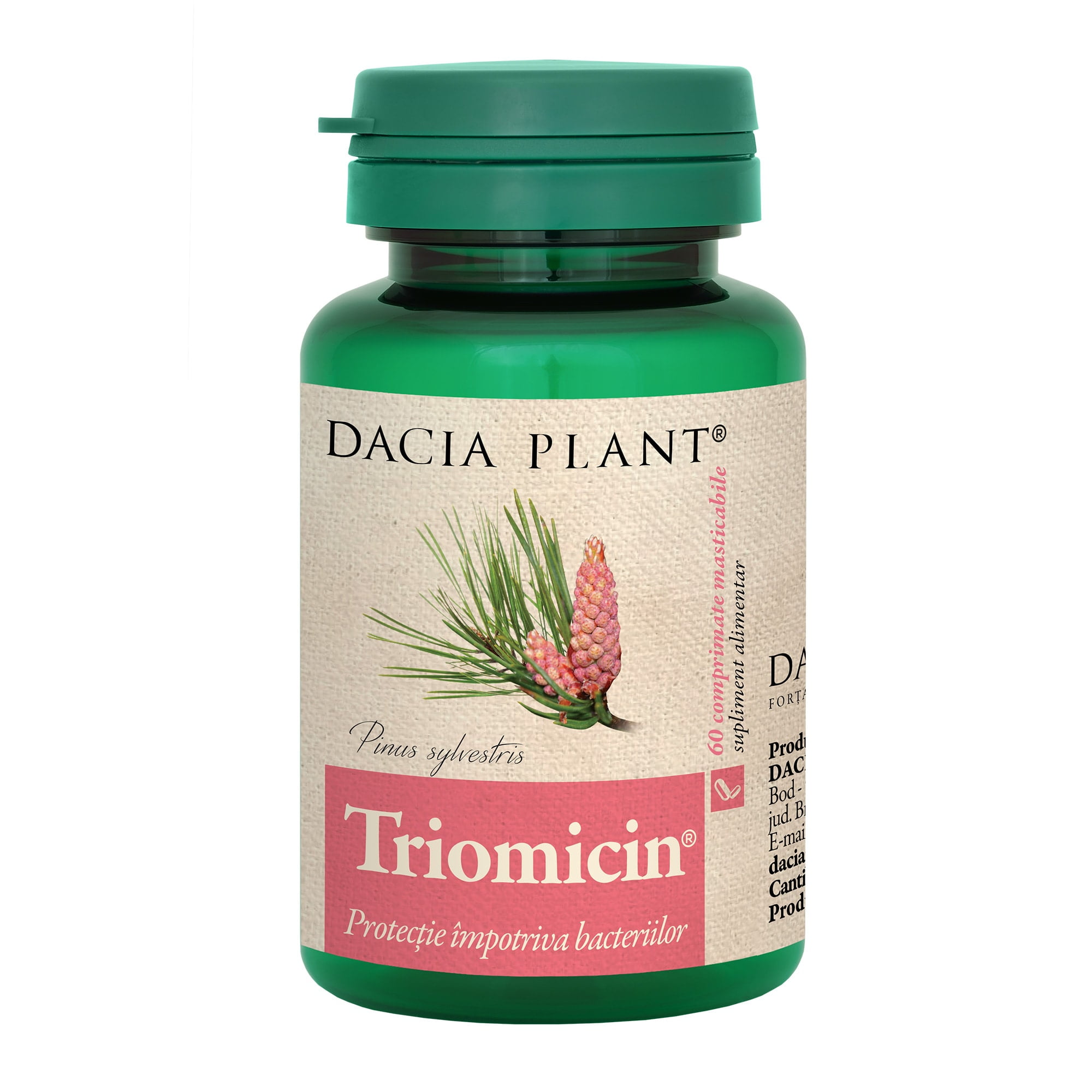 Triomicin Triomicin, 60 comprimate, Dacia Plant