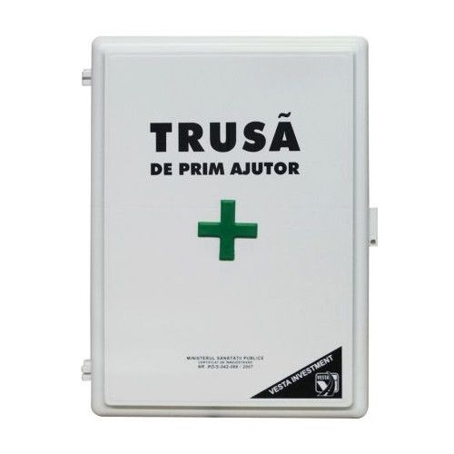 Trusa  Sanitara de Prim Ajutor cu fixare de perete, conforma ordinului 427/2002