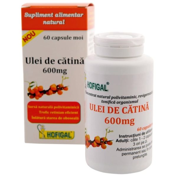 Ulei Catina 600 mg, 60 Capsule Moi, Hofigal