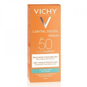 VICHY Emulsie matifianta pentru fata Dry touch SPF 50 Capital Soleil, 50 ml