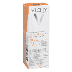 VICHY Fluid de protectie solară anti-ageing SPF 50 Capital Soleil, 40 ml