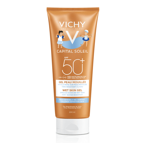 VICHY Gel pentru copii rezistent la apă cu SPF 50 Capital Soleil, 200 ml