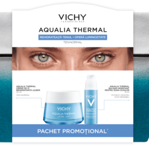 VICHY Pachet Aqualia Thermale Crema de zi Legere VICHY Pachet Aqualia Thermale Crema de zi Legere, 50 ml Balsam hidratant ochi, 15 ml