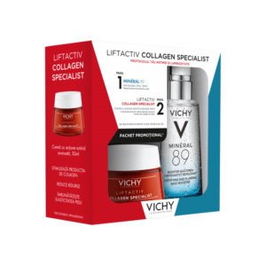 VICHY Pachet Collagen Specialist pentru toate tipurile de Ten VICHY Pachet Collagen Specialist pentru toate tipurile de Ten, 50 ml Mineral 89 Gel-Booster, 50 ml