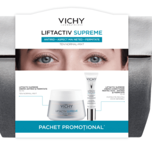 VICHY Pachet Liftactiv Supreme Crema de zi Ten Normal Mixt VICHY Pachet Liftactiv Supreme Crema de zi Ten Normal Mixt, 50 ml Crema corectoare ochi, 15 ml