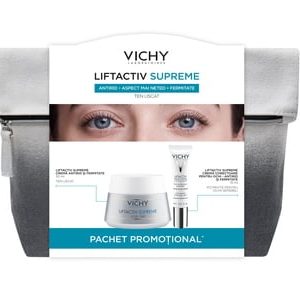 VICHY Pachet Liftactiv Supreme Crema de zi Ten Uscat VICHY Pachet Liftactiv Supreme Crema de zi Ten Uscat, 50 ml Crema corectoare pentru Ochi, 15 ml