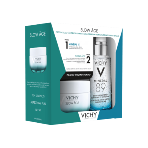 VICHY Pachet Slow Age Crema Ten Normal-Uscat VICHY Pachet Slow Age Crema Ten Normal-Uscat, 50ml Mineral 89 Gel-Booster, 50ml