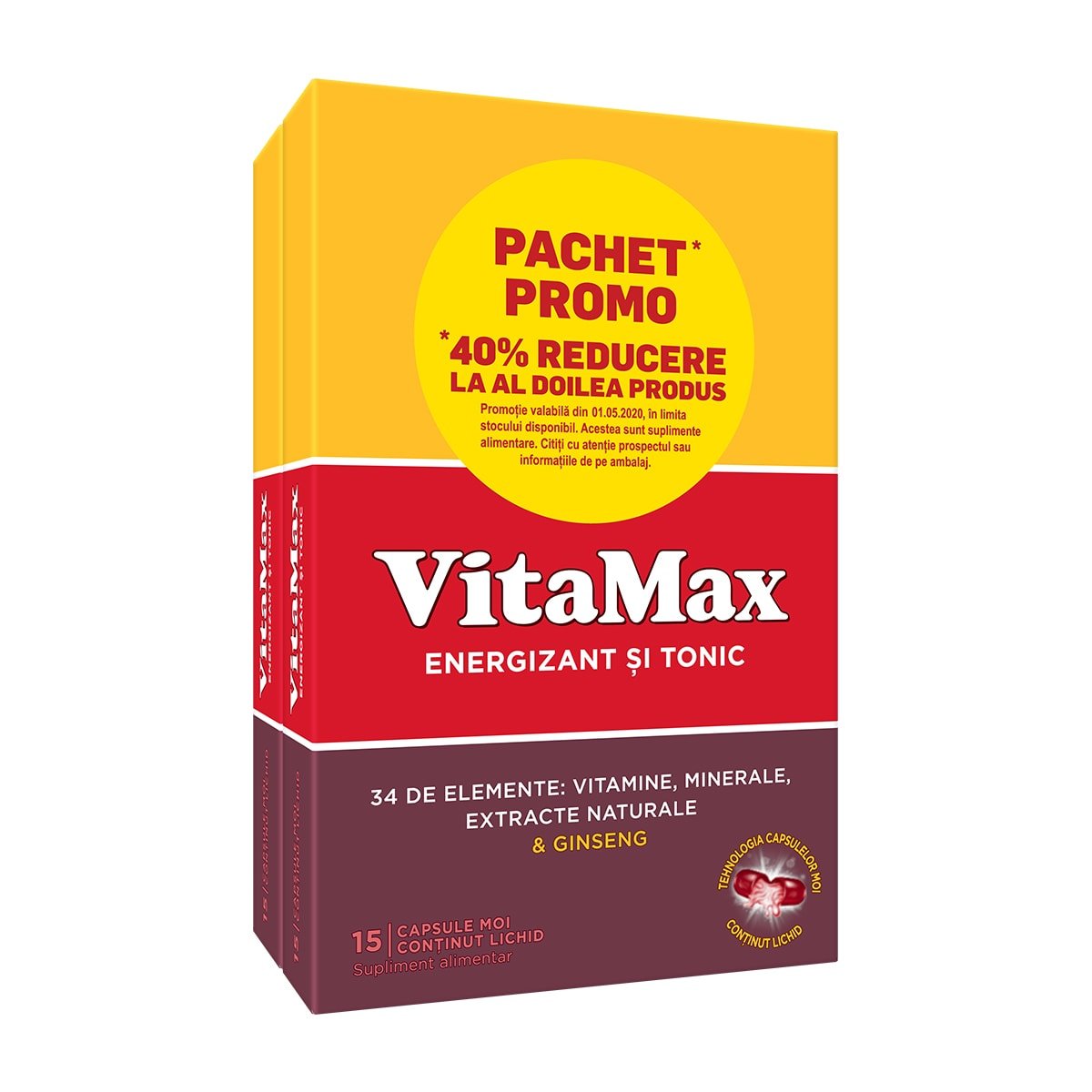 Vitamax Vitamax, 1515 capsule, Perrigo (40% reducere din al 2-lea produs)