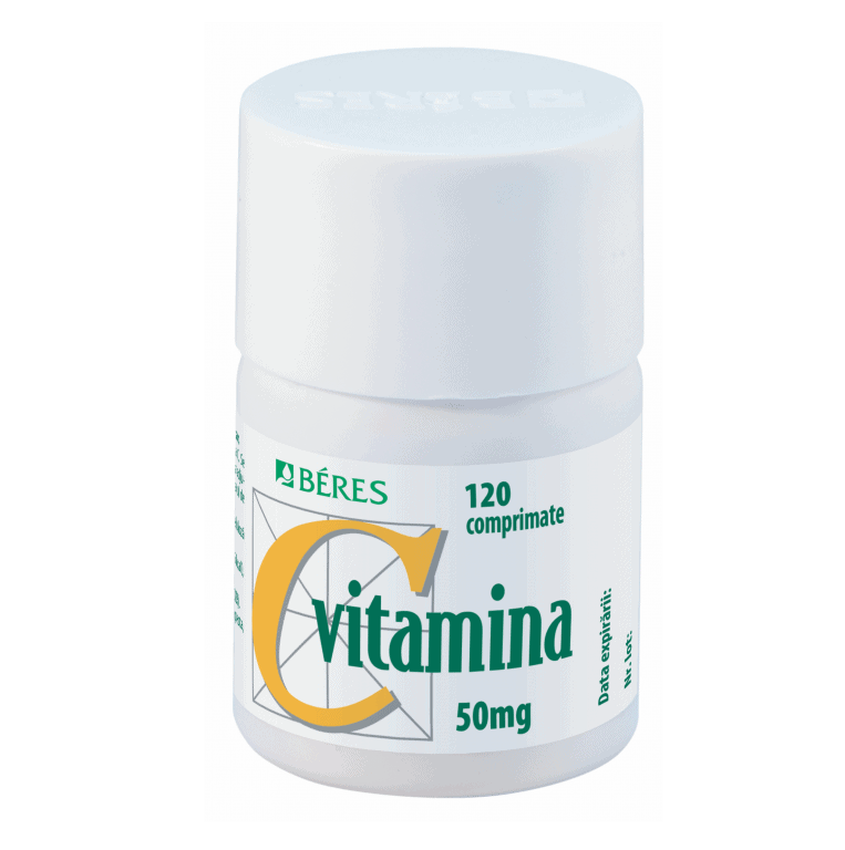 Vitamina C 50 mg Vitamina C 50 mg, 120 comprimate, Beres