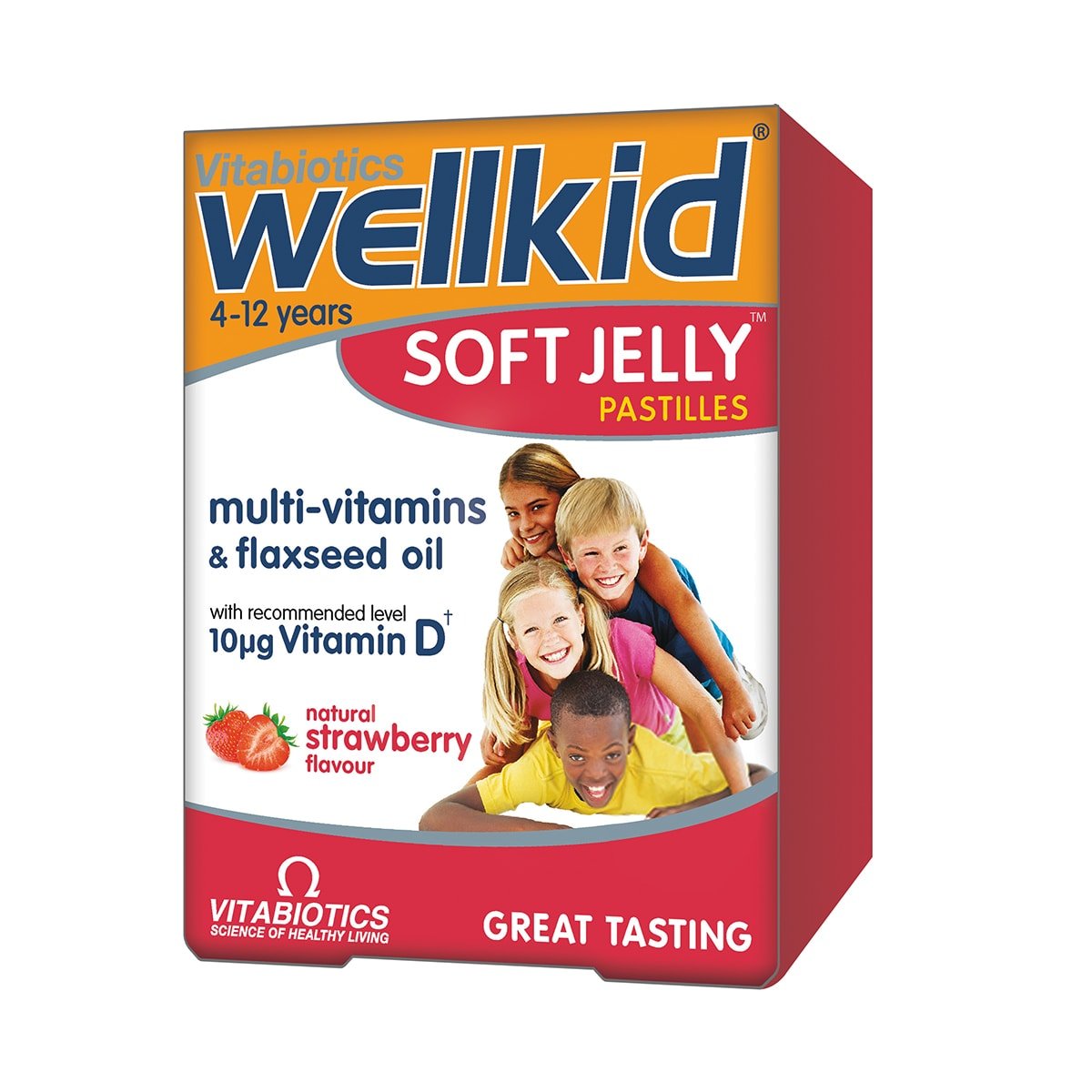 Wellkid Soft Jelly Capsuni Wellkid Soft Jelly Capsuni, 30 jeleuri, Vitabiotics