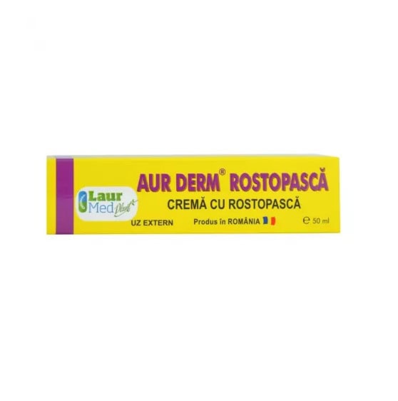 AurDerm Crema cu Rostopasca si Rasina, 50 ml, Laur Med
