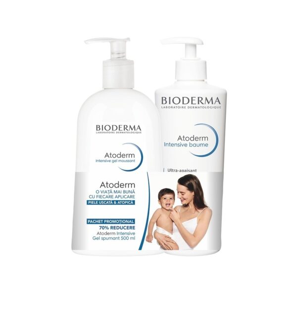 BIODERMA Atoderm Intensive Balsam, 500 ml  Atoderm Intensive Gel Spumant, 500 ml
