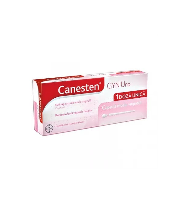 Canesten Gyn Uno 500 mg, 1 capsula vaginala, Bayer
