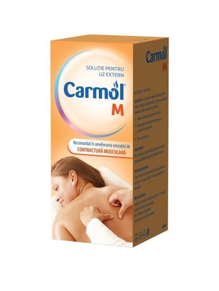 carmol-m-lotiune-100-ml-biofarm-x12815-farmacia-morpheus Soluție pentru uz extern Carmol M, ameliorare dureri musculare.