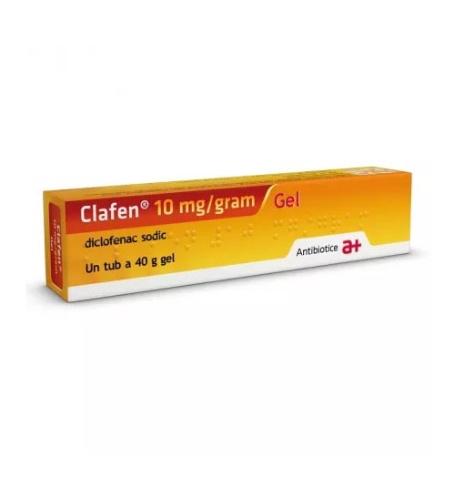 Gel antibacterian Clafen pentru infecții și inflamații, eficient și modern.