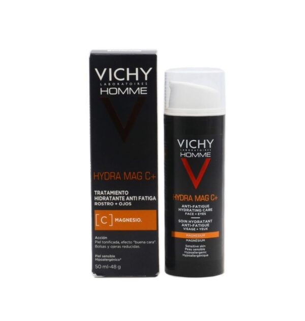 Crema hidratanta 24h pentru barbati Homme Hydra Mag C, 50 ml, Vichy Homme