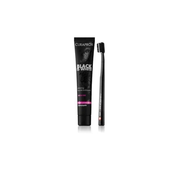 curaprox-set-black-is-white-periutapasta-de-dinti-90ml-o21299-farmacia-morpheus CURAPROX Set Black is White (periutapasta de dinti 90ml)