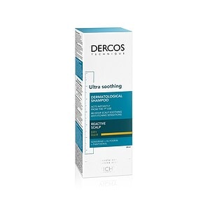 Șampon dermatologic Dercos pentru scalp sensibil, uscat și iritat, calmant și hidratant.