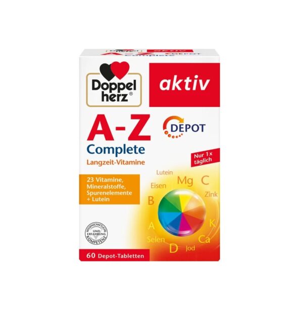 DOPPELHERZ Aktiv A-Z Depot (fost Retard) cu Luteina, 60 comprimate