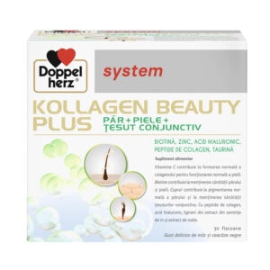 DOPPELHERZ System Kollagen Beauty Plus, 30 flacoane unidoza