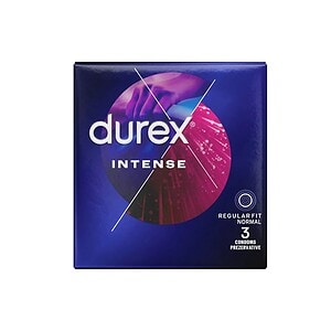 Prezervative Durex Intense Cutie cu prezervative Durex Intense pentru orgasm intens.