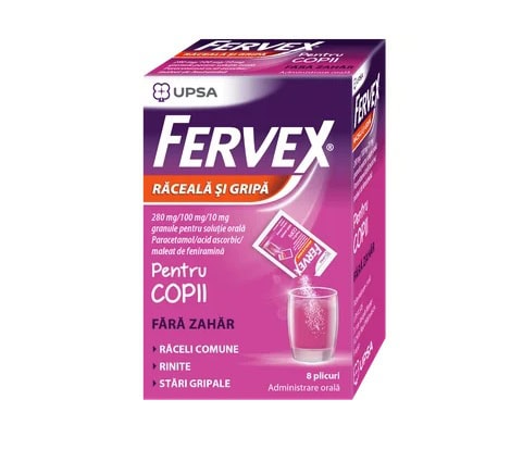 Fervex pentru copii, 8 plicuri, Upsa