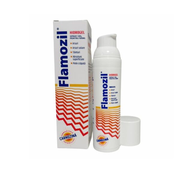 Flamozil spray pentru cicatrizare, 75 g, tratament pentru rani.