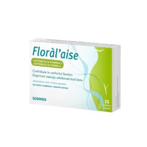 Floral Aise Lactobacili si Vitamina A, 20 Capsule, Sodimed