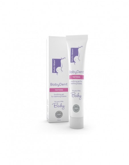 Gel gingival calmant pentru eruptia dentara Multi-Mam BabyDent, 15 ml, Bioclin