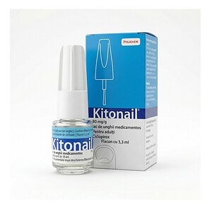 Kitonail, 80 mg/g, 3,3 ml, Angelini Kitonail, soluție pentru unghii, tratament pentru unghii fungice, 80 mg/g, 3,3 ml, Angelini.