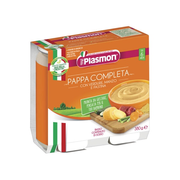Masa Completa VitaLegumePaste de la 6 luni, 2x190g, Plasmon