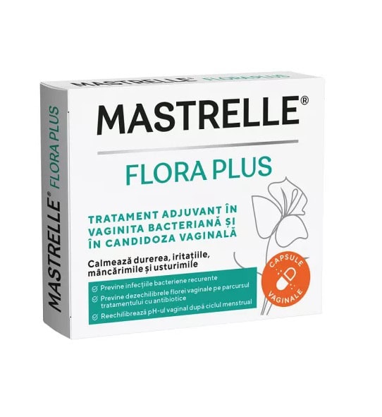 Mastrelle Flora Plus, capsule pentru sănătatea vaginului și candidozei vaginale.