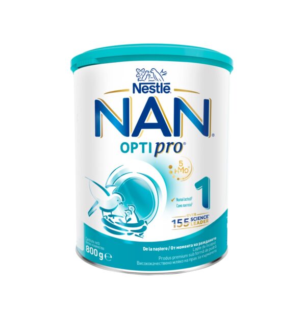 NAN 1 Optipro HM-O Formula de Lapte Premium, 0 luni, 800 g, Nestle