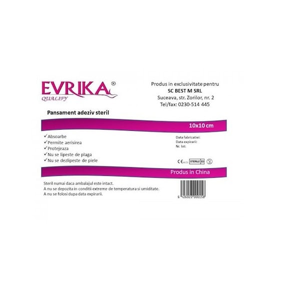 pansamente-adezive-sterile-10-10-x13466-farmacia-morpheus Pansamente Adezive Sterile 10/10, Evrika