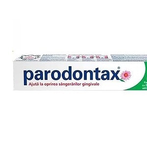 Parodontax pasta de dinți pentru sănătatea gingiilor, fluorizată și eficientă.