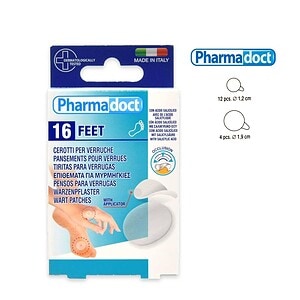 Plasturi pentru Veruci si negi, 16 bucati, Pharmadoct