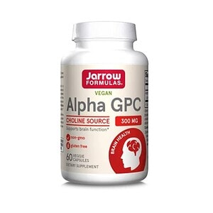 Supliment alimentar pentru sănătatea creierului, cu Alpha GPC 300mg, vegan, fără gluten și non-GMO.