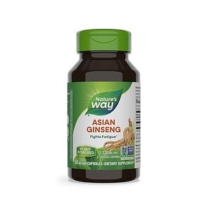 Ginseng Asiatic Nature's Way, 560 mg, 50 capsule, pentru energie și vitalitate.
