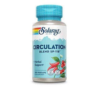 Capsulă Solaray pentru circulație, cu amestec herbal Secom, 100 capsule.