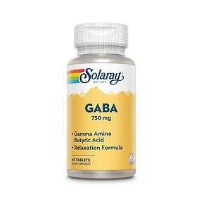 Gaba Solaray 750mg Gaba Solaray 750 mg, supliment cu gamma amino butyric acid pentru relaxare.