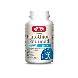 Supliment de glutathion redusat, 500 mg, capsule vegetale, antioxidant natural pentru sănătate.