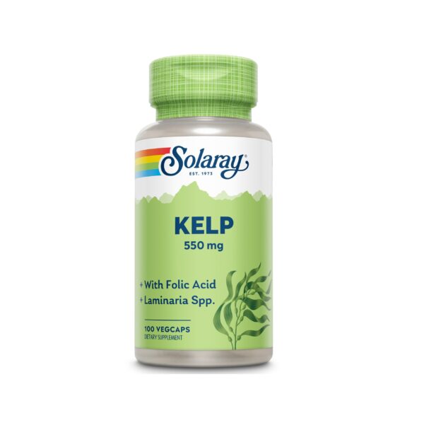 Kelp natural. Supliment de kelp cu acid folic și laminaria, pentru sănătate optimă.