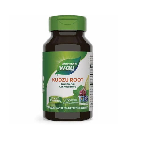 Kudzu Root Nature's Way Kudzu Root, supliment natural pentru sănătate, 50 capsule vegane.