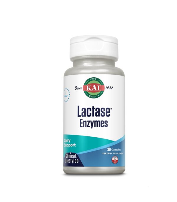Lactase Enzime Active, 30 capsule, Kal Lactase Enzime Active, supliment pentru digestie, 30 capsule, Kal.