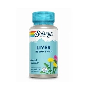 Supliment natural pentru sănătatea ficatului, Solaray Liver Blend, 100 capsule.
