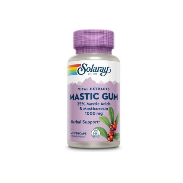 secom-mastic-ambalaj SECOM Mastic Gum, 45 capsule, Solaray