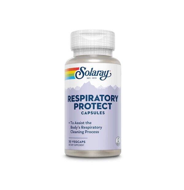 Protectie respiratorie Solaray, 30 capsule pentru sănătate respiratorie.