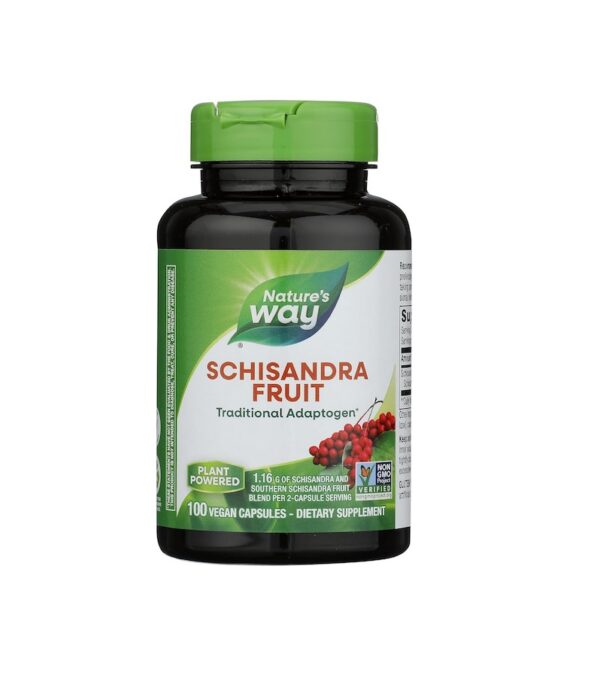 Supliment natural cu Schisandra pentru energie și vitalitate, 100 capsule vegane.