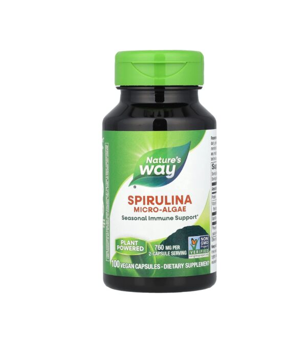 Alge pentru suport imunitar, 100 capsule vegane, 380 mg.